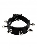 Leder Armband mit Killernieten 1 reihig