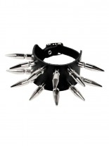 Leder Armband mit Killernieten 3,5 cm