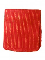 Lurex Tuch rot und silber