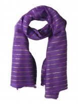 Lurex Tuch violett und gold