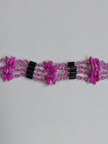 Magnet Kette Armband mit Schmuckstücke pink