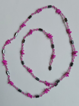 Magnet Kette Armband mit Schmuckstücke pink