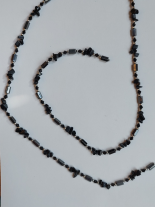 Magnet Armband Kette silber schwarz