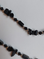 Magnet Armband Kette silber schwarz