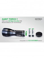 Outdoor LED Taschenlampe 1000 Lumen Nextorch Saint Torch 1