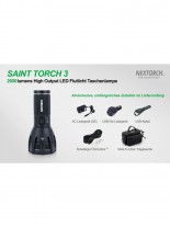 Outdoor LED Taschenlampe 2600 Lumen Nextorch Saint Torch 3